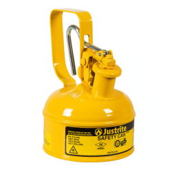 Justrite 10011 -  0,5 Litre Çelik Sarı Emniyetli Kap