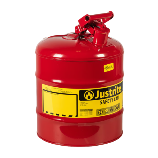 Justrite 7150100 - 19 Litre Çelik Kırmızı Renk Emniyetli Kap