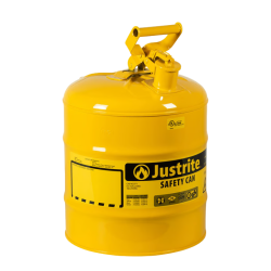 Justrite 7150200 - 19 Litre Çelik Sarı Renk Emniyetli Kap