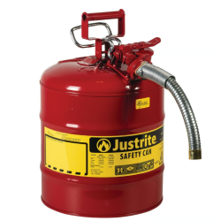 Justrite 7250130 - 19 Litre Çelik Kırmızı Renkli Emniyetli Kap